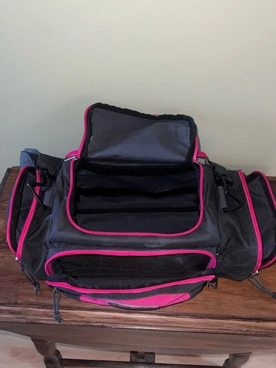 Cabela's Black and Hot Pink Women's Travel Utility Bag - Picture 2 of 4